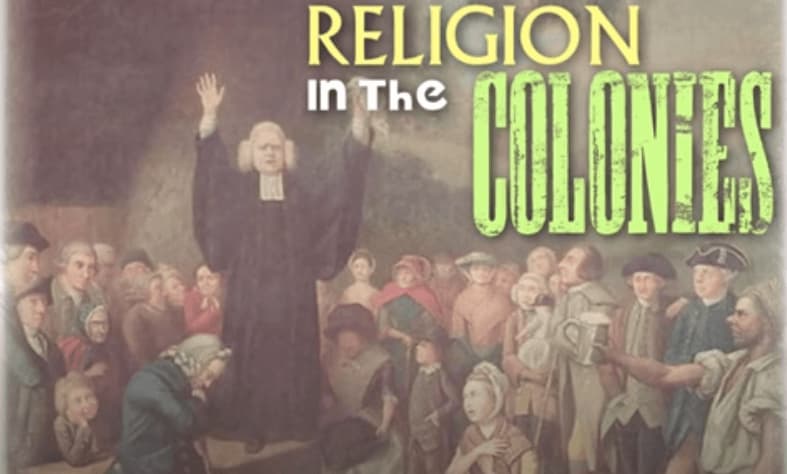 A priest among people and the text Religion in the colonies