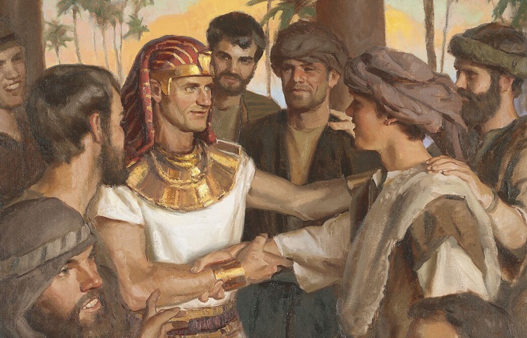 Joseph greets his brothers