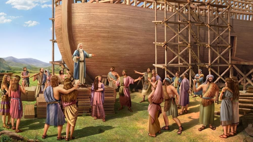 The process of building the ark
