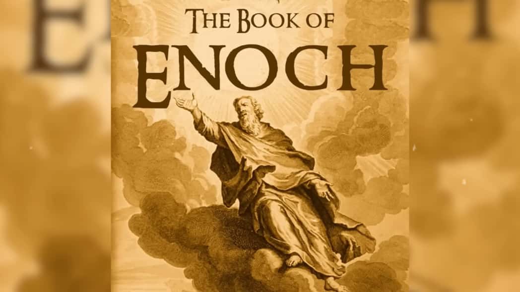 Cover of 'The Book of Enoch' with an illustration of Enoch